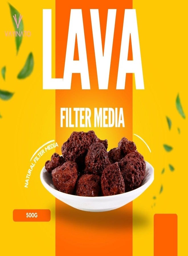 Vayinato Natural Volcanic Rock Aquarium Filter Media, 500G Fish Tank Filtering, Cultivating Nitryfying Bacteria | Removes Harmful Substances | Activated Water Health By Petzlifeworld. - Image 2