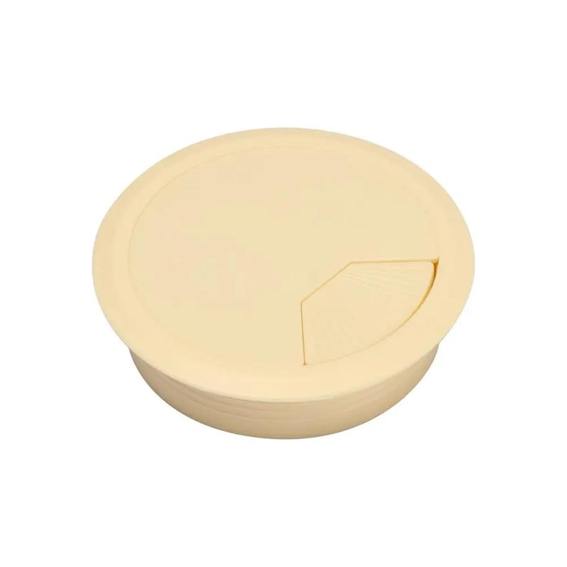 Beige 60mm Desk Grommet 20Pcs Cable Port Hole Cover Wire Outlet For Countertop - Image 2