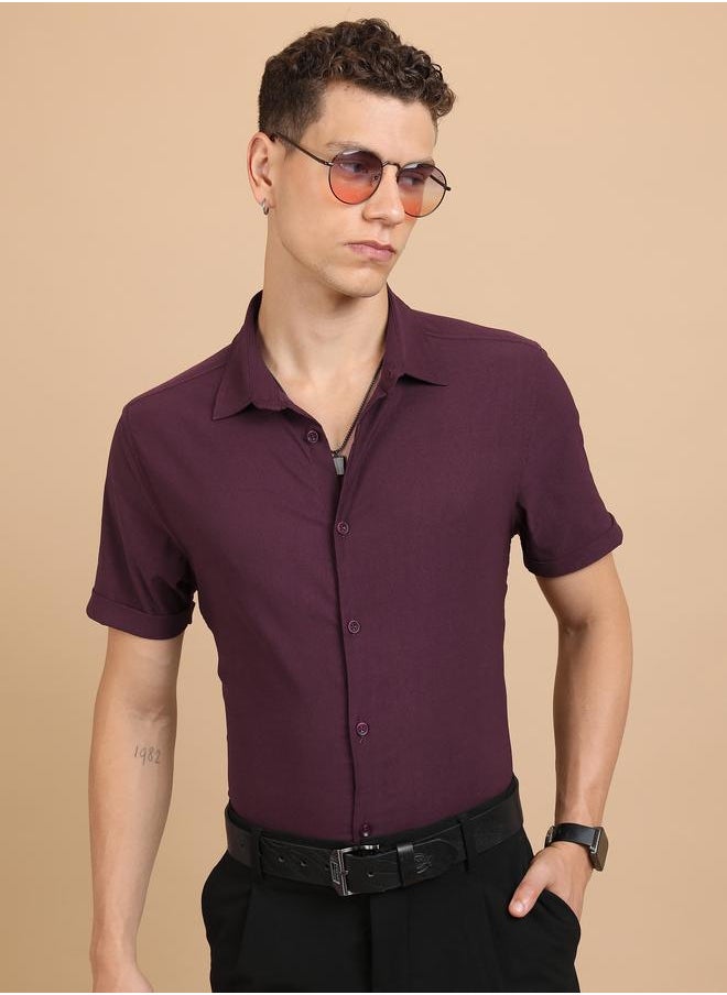 Slim Fit Spread Collar Casual Shirt - pzsku/Z016C55F439B86A597428Z/45/_/1721321343/a2389c2c-a922-4170-b766-b63080170ae0