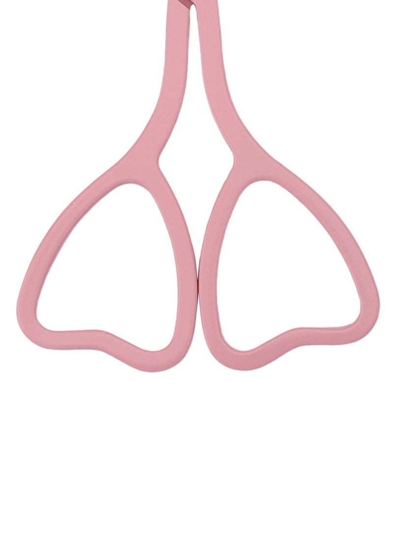 Goolsky Love-Shaped Scissors: Stainless Steel with Pink And Black Handles - Perfect for Eyebrow Trimming And Eyelash Care - Image 5