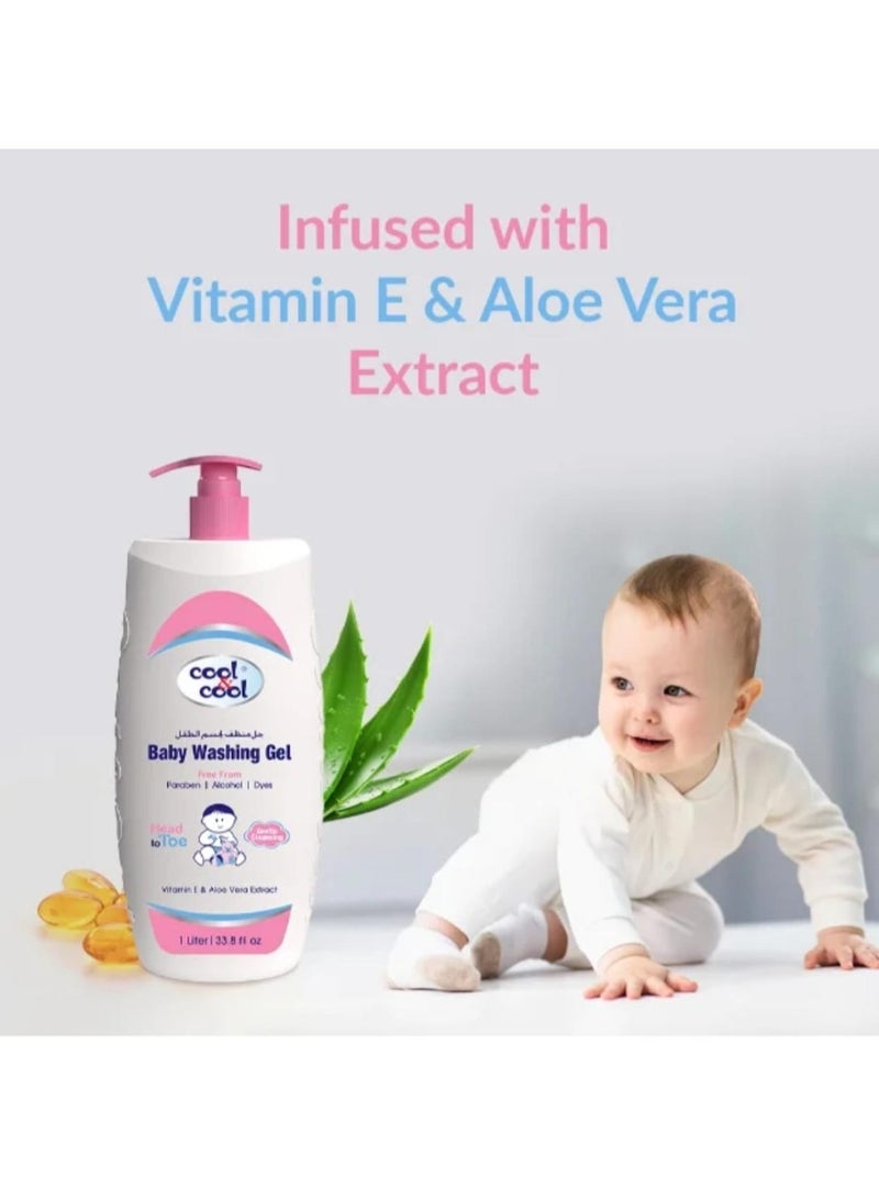 Cool & Cool Baby Washing Gel 1L - Image 3