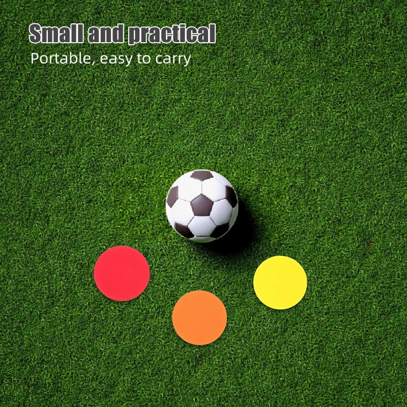 12 Pcs Flat Markers 4 Inch Non Slip Rubber Agility Markers Floor Dots Flat Cones Multicolor For Soccer Basketball Sports Speed Agility Training - Image 5