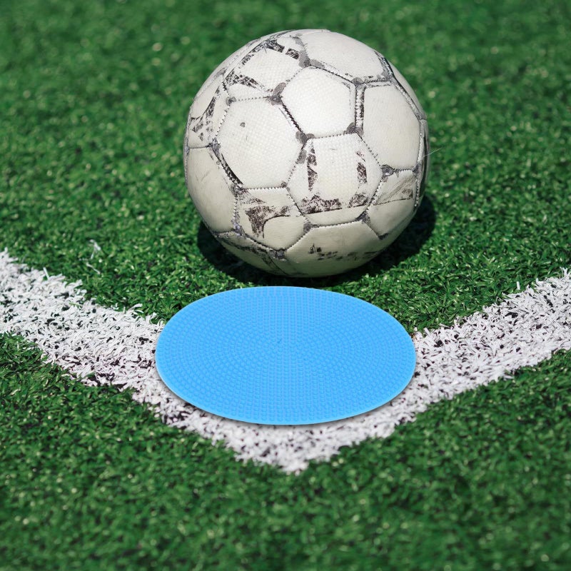 12 Pcs Flat Markers 4 Inch Non Slip Rubber Agility Markers Floor Dots Flat Cones Multicolor For Soccer Basketball Sports Speed Agility Training - Image 4