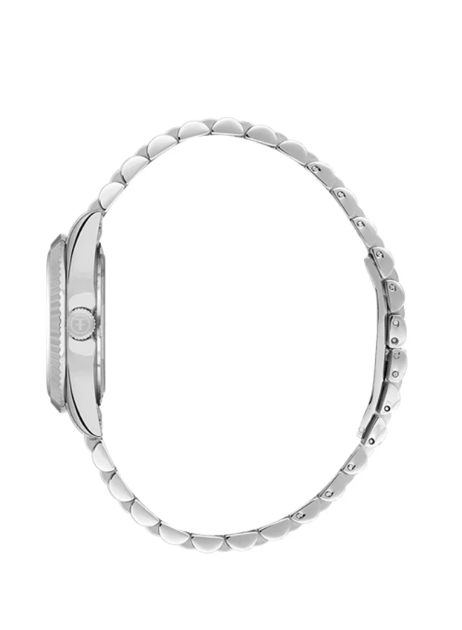 Freelook Paris Freelook - Jolie Women's Watch | Steel Case | Stainless Steel Band | Silver & Round Dial | Analog | Quartz | Mineral Glass | Premium Luxury Watch | Ideal Gift | Water Resistant 30 Meters