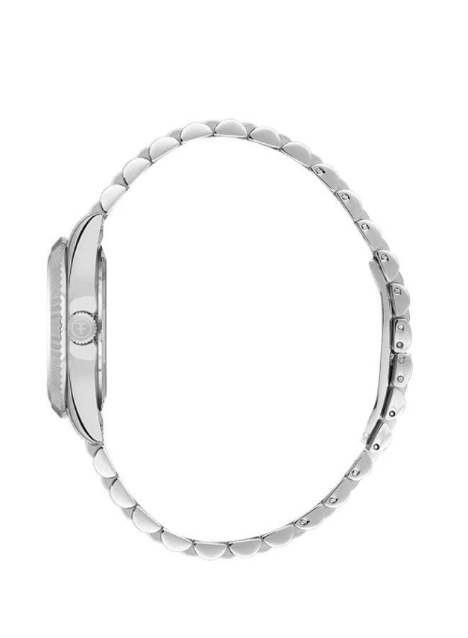 Freelook Paris Freelook - Jolie Women's Watch | Steel Case | Stainless Steel Band | Silver & Round Dial | Analog | Quartz | Mineral Glass | Premium Luxury Watch | Ideal Gift | Water Resistant 30 Meters