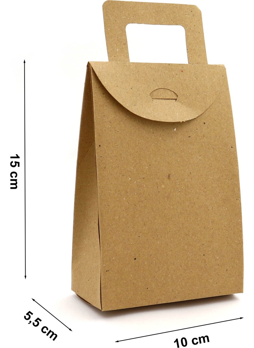 Repro Design 10 x 15 x 5.5 cm Large Size Cardboard Cookie and Gift Box with Handle 20 Pieces  - Image 3