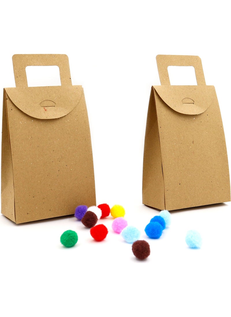 Repro Design 10 x 15 x 5.5 cm Large Size Cardboard Cookie and Gift Box with Handle 20 Pieces  - Image 1
