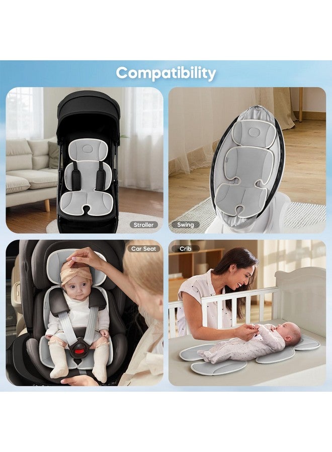 mamatepe Baby Stroller Cooling Pad Universal Soft Cooler Pad Breathable Adjustable Car Seat Liner Detachable 2-Piece Cooling Cushion Fits Strollers, Car Seat, High Chair, Bassinet, Swing - Image 3