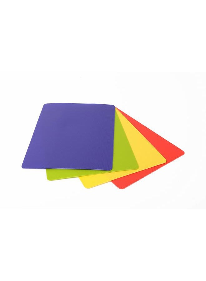 Dexas Heavy Duty Cutting Board Grippmat, Flexible Cutting Boards for Kitchen, Set of 4, Non Slip Plastic Board Cutting Mat Small Size 5.5 x 8, Blue, Green, Yellow, Red Set, Kitchen Gadgets - Image 4