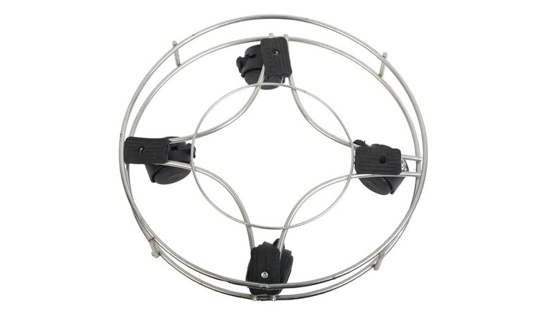 INUS Stainless Steel Cylinder Trolley with Wheels Gas Trolly, Lpg Cylinder Stand, Kitchen Gas Trolly Easy Moving Stand (Pack of 1) - Image 2
