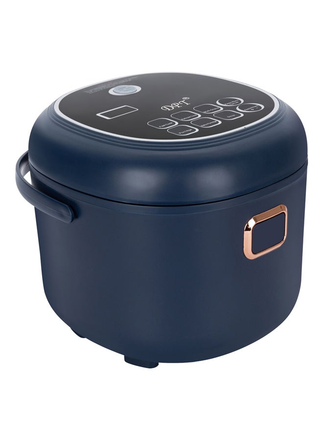 DPT طباخ أرز كهربائي، وعاء طهي محمول، أزرق، سعة 2 لتر | الحجم 25.6*23.6*20.6 سم - Image 1