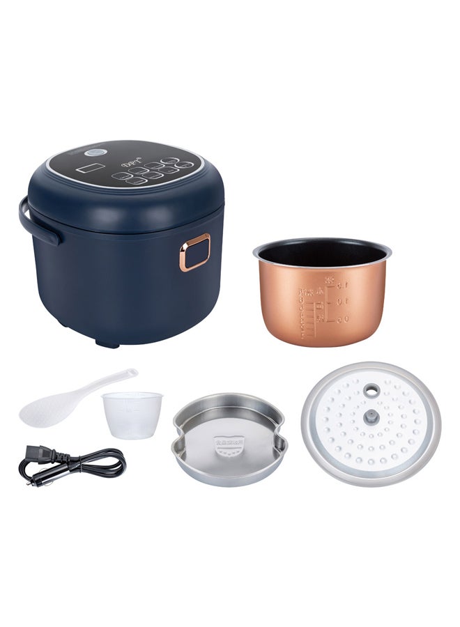 DPT طباخ أرز كهربائي، وعاء طهي محمول، أزرق، سعة 2 لتر | الحجم 25.6*23.6*20.6 سم - Image 4