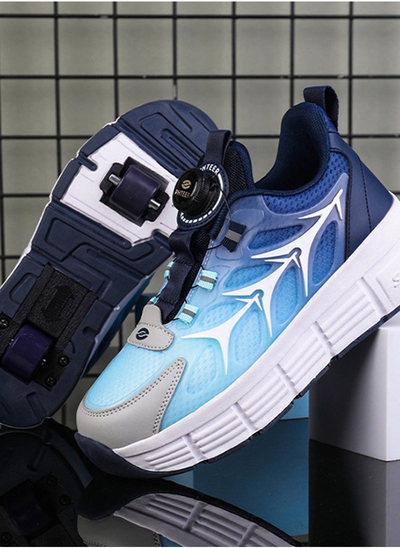 LED Flash Light Sneaker Skate Shoes with Wheels USB Charging Roller Skates Shoes