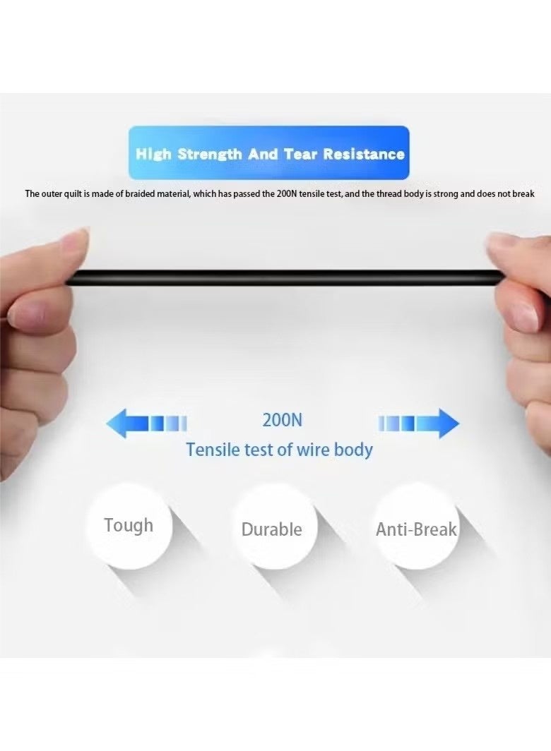 هدمي 2-1 كابل 8K عالية السرعة هدمي خط - عرض الكمبيوتر ، وأجهزة العرض ، التلفزيون ، PS5 ، PS4 ، أجهزة إكس بوكس ، والتبديل - سبائك الألومنيوم نسخة ﻿ - Image 4