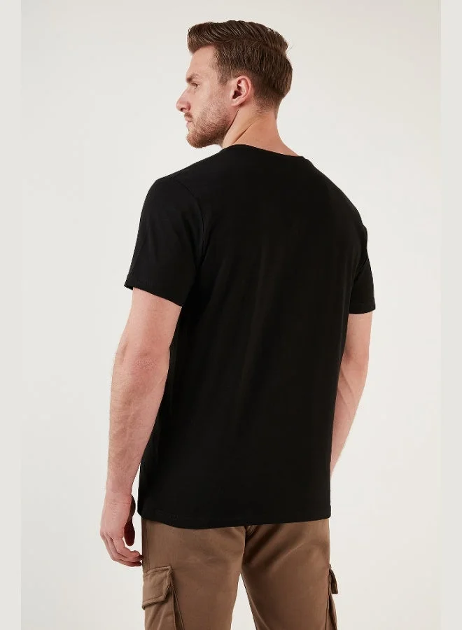 Buratti  Buratti Printed 100% Cotton Crew Neck Slim Fit T Shirt Men's T SHIRT 646B3890 for Men | Best Price UAE