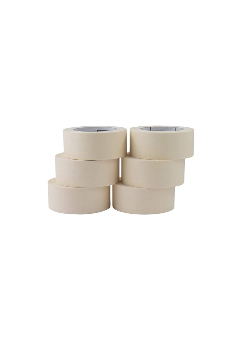 ROBUSTLINE Robustline Adhesive Masking Tape General Purpose Painter's Tape Bulk for Painting, Labeling, Packing, Craft, Art, Home, Office, School Etc. (2 INCH, 4)  - Image 2