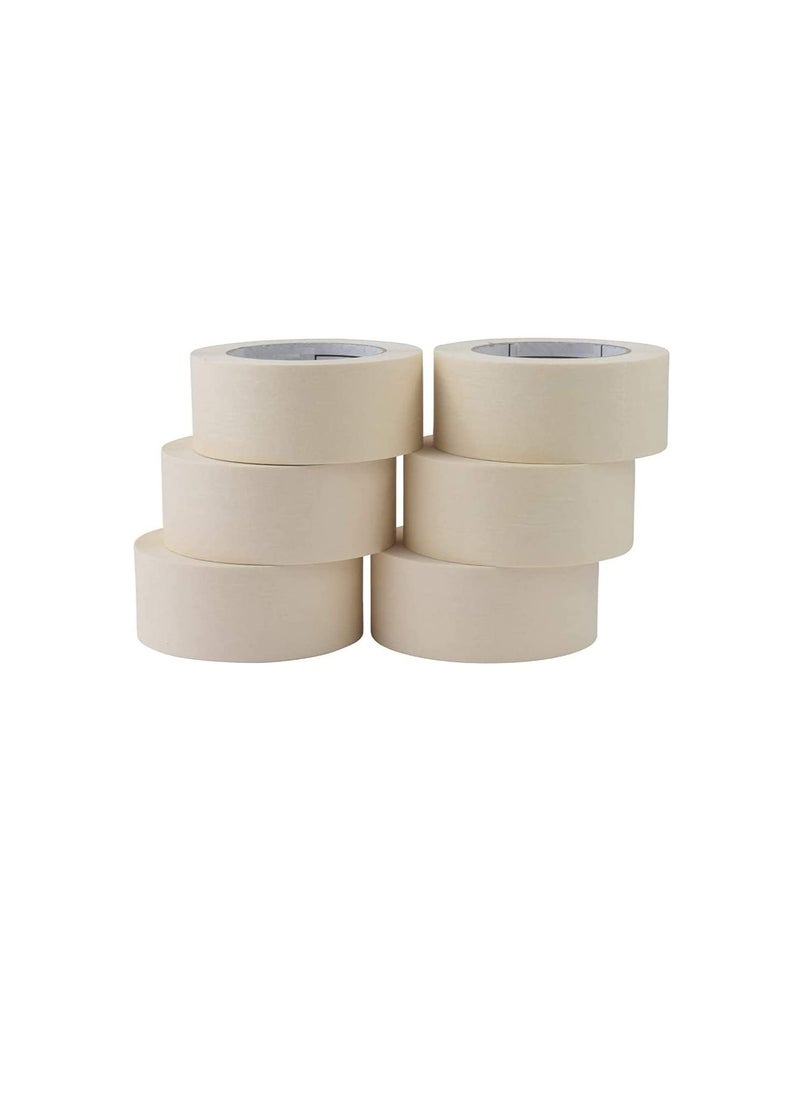 ROBUSTLINE Robustline Adhesive Masking Tape General Purpose Painter's Tape Bulk for Painting, Labeling, Packing, Craft, Art, Home, Office, School Etc. (2 INCH, 4)  - Image 1