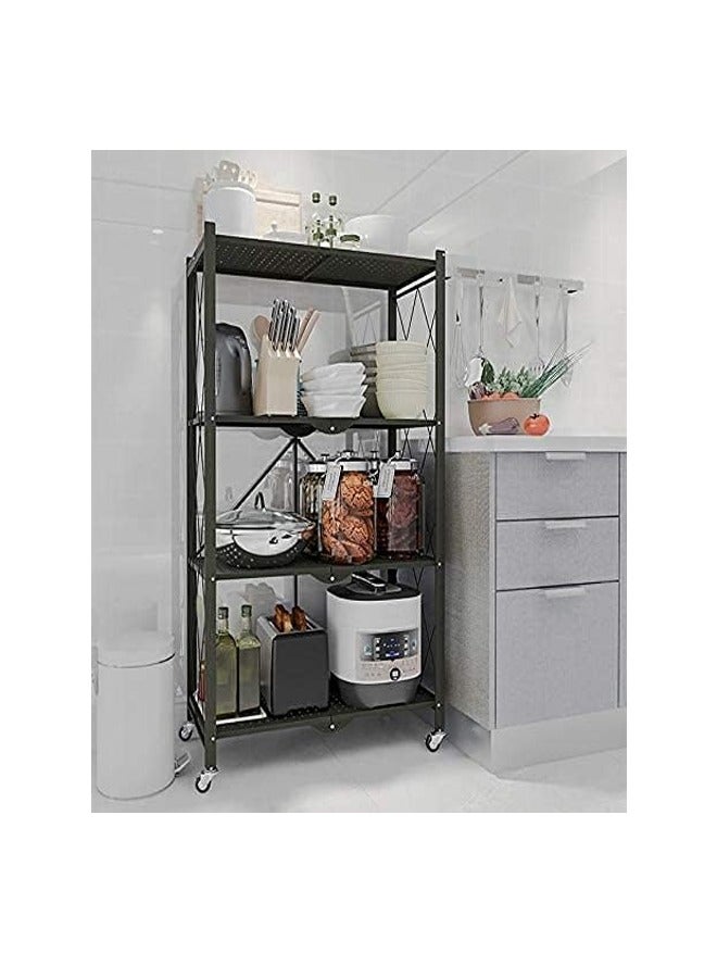 إيه تي إم رف تخزين قابل للطي - أسود - 125×35×70 سم - Image 2