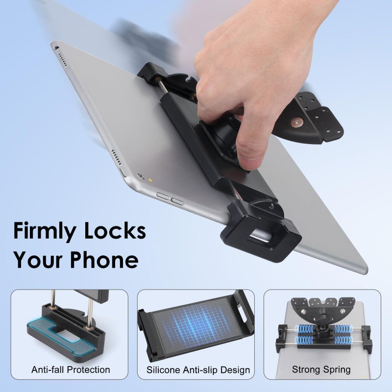 EEEKit 2 in 1 CD Slot Tablet Car Mount, Universal 360Â° Rotation CD Player Car Phone Holder for 4-11in Devices, Black - Image 4