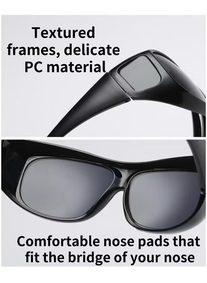 Generic 3 PCS Goggles Anti-UV Dustproof Windproof Motorcycle Sunglasses Outdoor Cycling Glasses Desert Sand Dust Mirror Bicycle Mirrors Sports Glasses Driving Night Vision Sports Safety Glasses - Image 3
