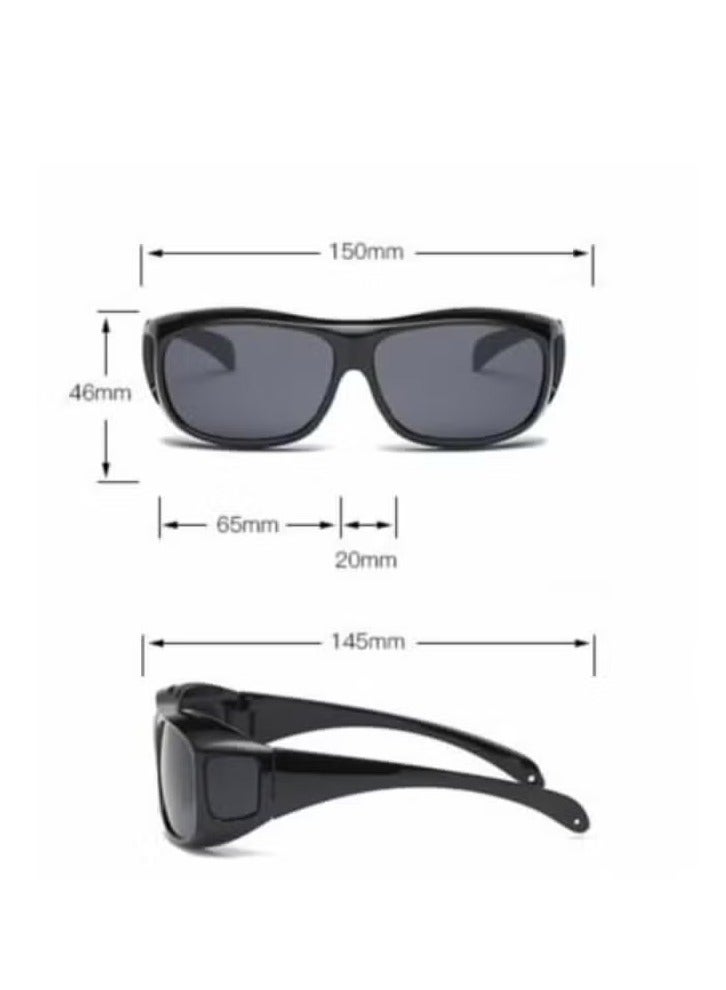 Generic 3 PCS Goggles Anti-UV Dustproof Windproof Motorcycle Sunglasses Outdoor Cycling Glasses Desert Sand Dust Mirror Bicycle Mirrors Sports Glasses Driving Night Vision Sports Safety Glasses - Image 5