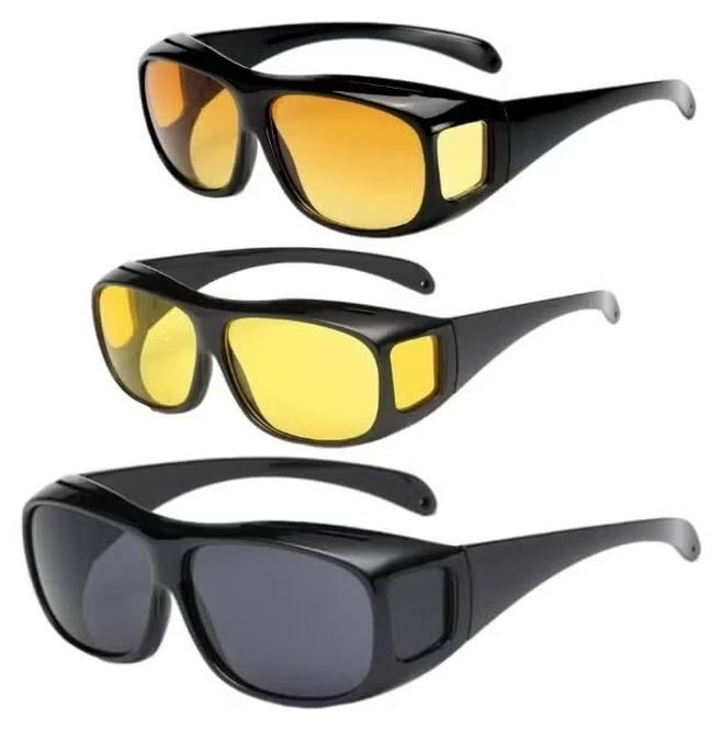 3 PCS Goggles Anti-UV Dustproof Windproof Motorcycle Sunglasses Outdoor Cycling Glasses Desert Sand Dust Mirror Bicycle Mirrors Sports Glasses Driving Night Vision Sports Safety Glasses - Image 1