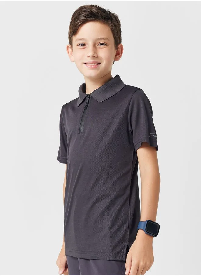 FRWD Running Zipper Polo