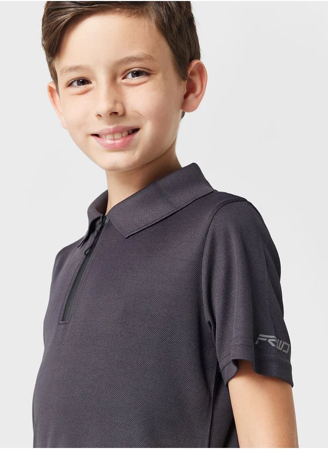 FRWD Running Zipper Polo