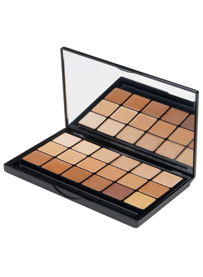 Graftobian مجموعة كريم أساس HD Glamour Creme Warm Super Palette 18 لونًا كريميًا دافئًا عالي الدقة - Image 1