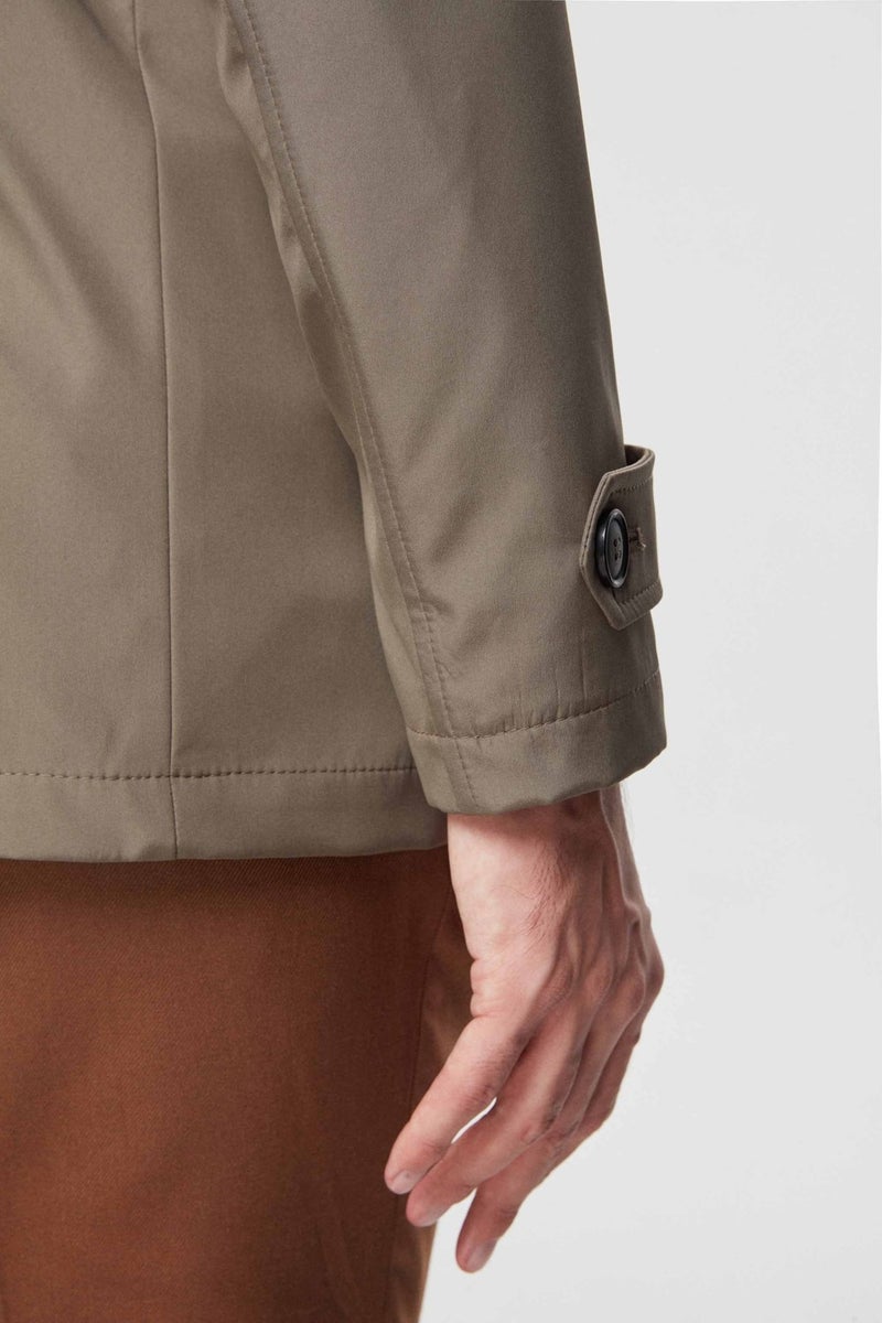 D'S DAMAT Ds Damat Regular Fit Khaki Epaulette Waist Belted Overcoat/Trenckot 1HF08ORT00013 - Image 5
