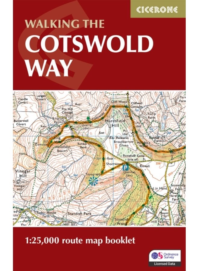 The Cotswold Way Map Booklet 1 25 000 OS Route Mapping - Paperback