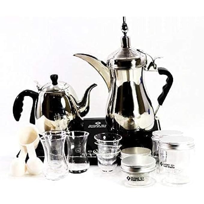 Gulf Dalla Liquid Arabic Coffee MachineSilver GaC9846 1600W Big Size - Image 2