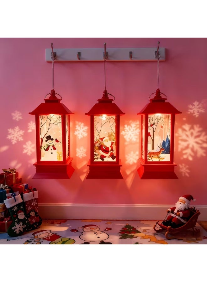 3pcs LED Christmas Decorative Lights – Flameless Candle Tea Lamps with Santa, Reindeer & Snowman Designs, Safe Holiday Party Décor - Image 2