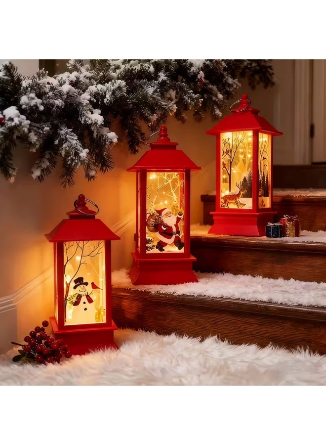 3pcs LED Christmas Decorative Lights – Flameless Candle Tea Lamps with Santa, Reindeer & Snowman Designs, Safe Holiday Party Décor - Image 4