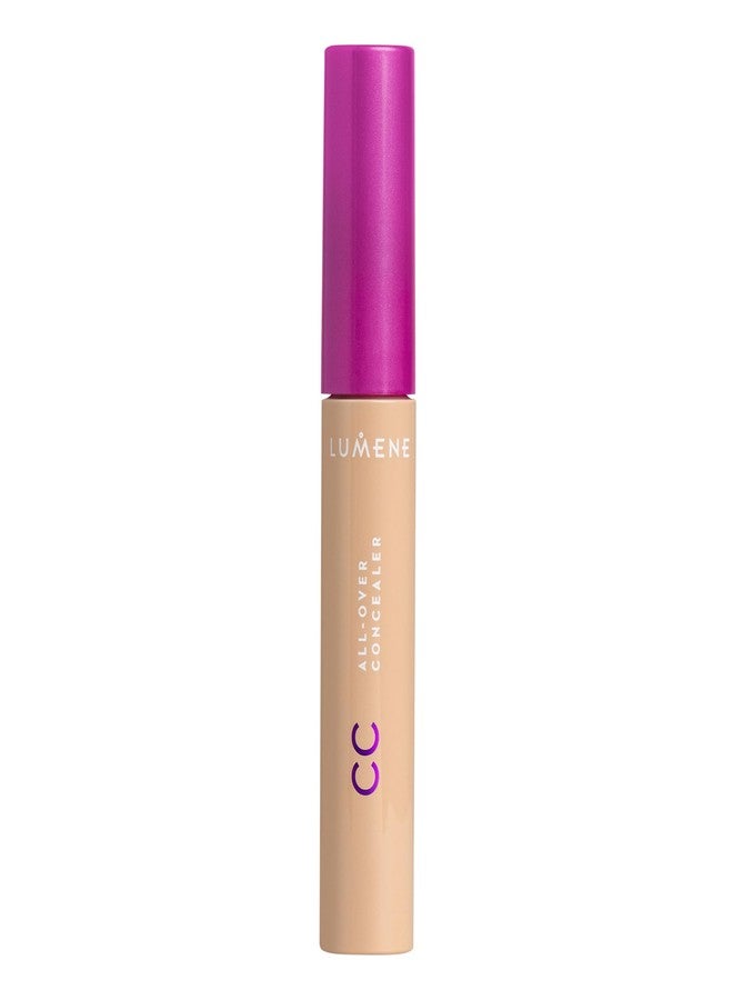 Lumene Under Eye Concealer - CC All-Over Hydrating Concealer with Medium Coverage - Multi-Tasking Under Eye Makeup Infused with Hyaluronic Acid with a Skin-Like Finish - 2 Medium (0.3 fl oz) - Image 1