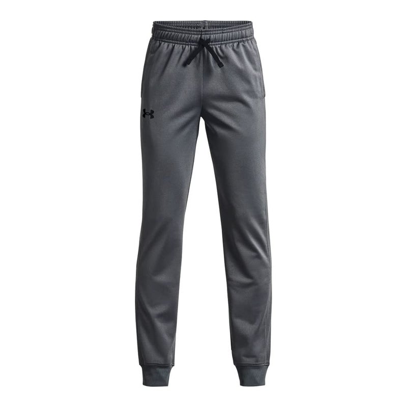 Under Armour Boys Brawler 2.0 Tapered Pants , Pitch Gray (012)/White , Small - Image 5
