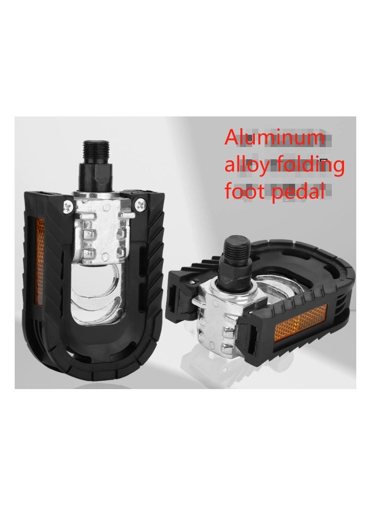 Generic Mountain bike pedal; Aluminum alloy folding pedal; Bicycle pedal; Bicycle parts  - Image 1