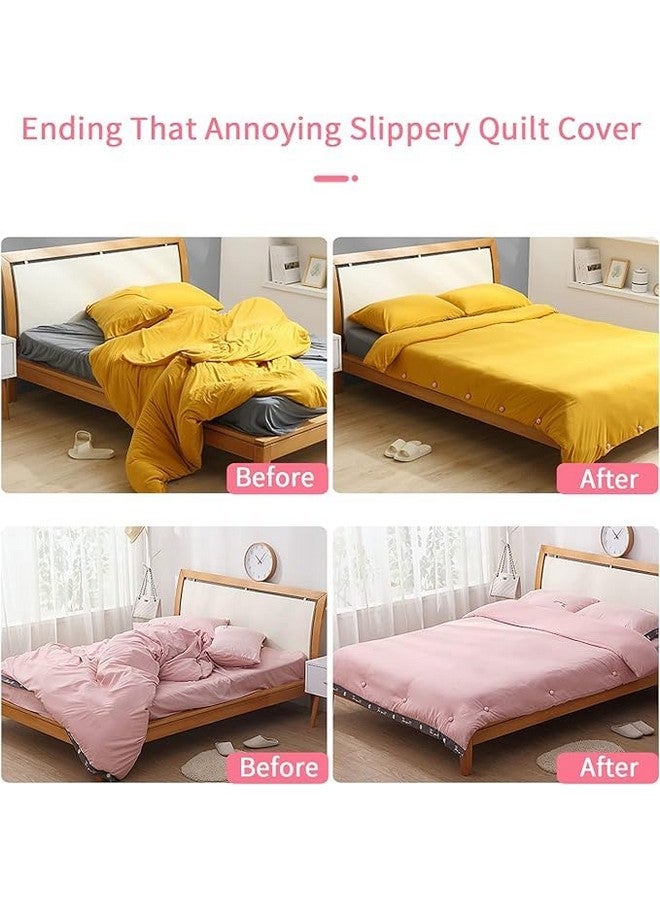 Prostuff.in Prostuff.in® Comforter Fixing Bedsheet Mushroom Quilt Clip Anti-Slip Blanket Buckles Duvet Cover Fastener Clip One Key to Unlock Quilt Holder Fixator Grippers 8 Pcs Random Color - Image 4