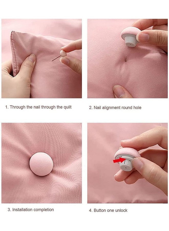 Prostuff.in Prostuff.in® Comforter Fixing Bedsheet Mushroom Quilt Clip Anti-Slip Blanket Buckles Duvet Cover Fastener Clip One Key to Unlock Quilt Holder Fixator Grippers 8 Pcs Random Color - Image 3