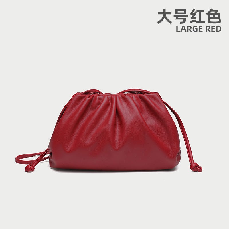High-End Pleated Cloud Bag Fashion Women'S Bag Underarm Bag Dumpling Bag Texture Niche 24 Years New Women'S Bag - Image 1