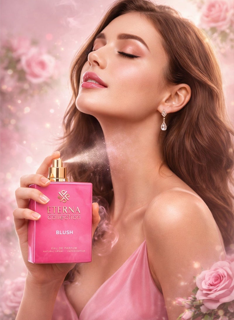 Divina Eterna Collection Blush Perfume 100ml Eau De Parfum – Bergamot, Sweet Pea, Peony, Damask Rose, White Musk | Long Lasting Women’s Fragrance - Image 4