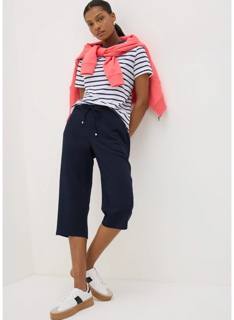 Matalan Navy Cropped Trousers