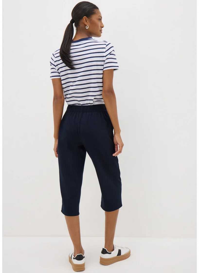Matalan Navy Cropped Trousers