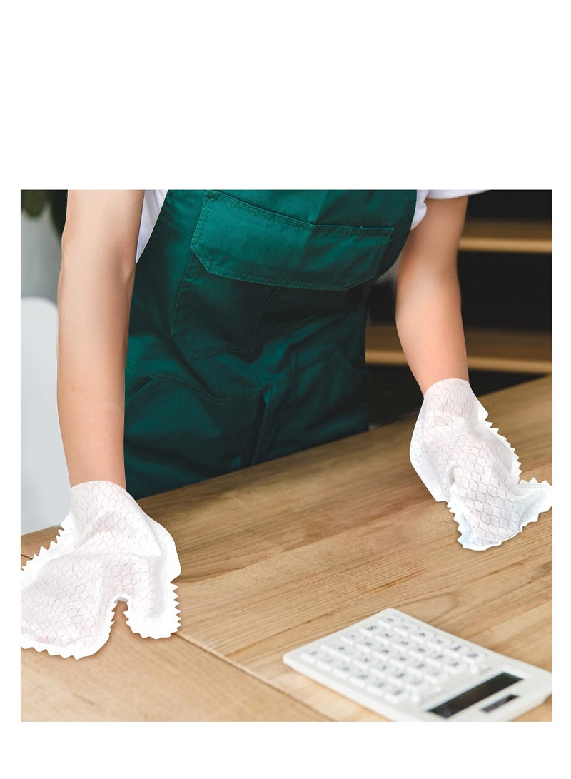 Microfiber Dusting Cloths Gloves Dust Wipes Feather Dusters Grabs and Locks in Dust  Pet Hair Cleaning Possible Dual Sided Disposable Dusting Gloves 40 Pieces - Image 3