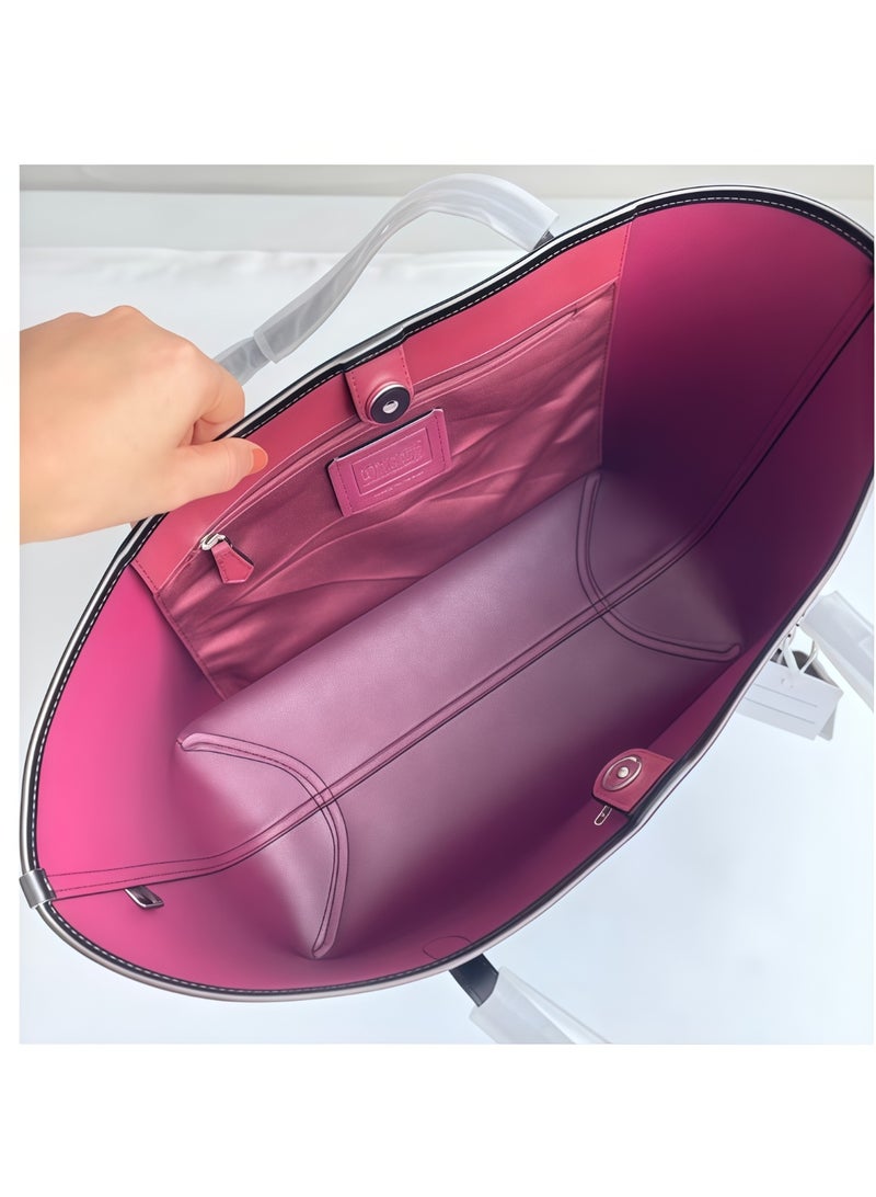 كوتش اوت ليت حقائب كوتش أوتليتحقيبة يد كوتش سيتي توت من القماش المميز - موضة نسائية متعددة الاستخدامات، بسعة كبيرة، حجم كبير، حقيبة يمكن حملها باليد أو على الكتف - Image 4