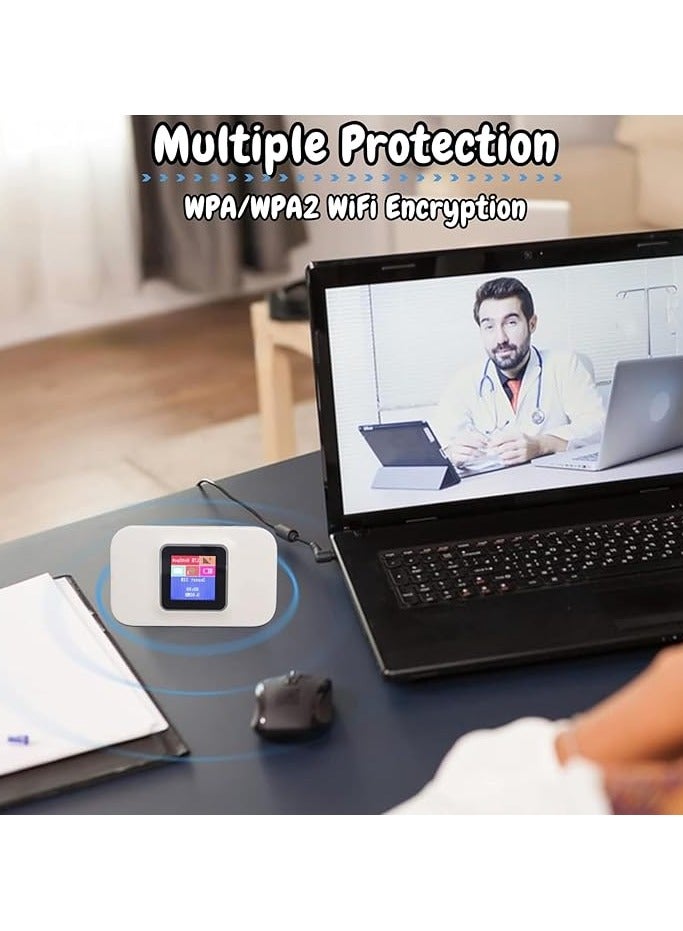 ريبنيو راوتر واي فاي محمول نقطة اتصال متنقلة 5G LTE بسرعة 300 ميجابايت في الثانية جهاز نقطة اتصال مع فتحة لبطاقة Sim نقطة اتصال واي فاي محمولة للسفر راوتر جيب ذكي صغير مدمج ببطارية - Image 3