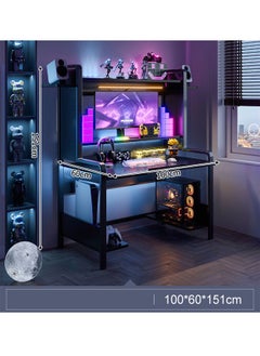 NKX Ergonomic Computer And Multifunctional Gaming Desk Table 100 cm  - Image 1