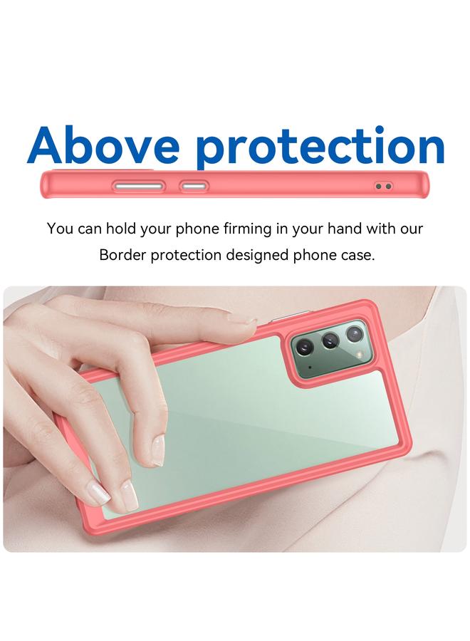 اس-توب جراب لهاتف Samsung Galaxy Note20 من سلسلة ملونة من الأكريليك + جراب هاتف TPU - Image 4