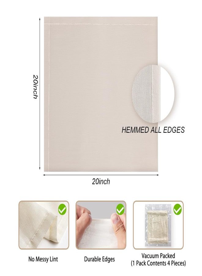YJWZWE 2 Pack Cheese Cloths for Straining Grade 100 Hemmed Cheesecloth Unbleached Cotton Muslin Cloth Reusable for Cheese Making 20x20 Inch - Image 2