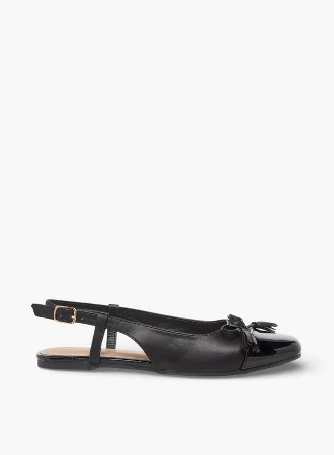 Flora Bella By Shoexpress BLACK Flora Bella Women Buckle Closure Ballerina Shoes for Women | Best Price UAE